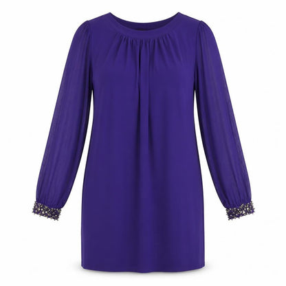 Dorothy Perkins Womens Purple Polyester Sheath Size 12 Boat Neck Pullover