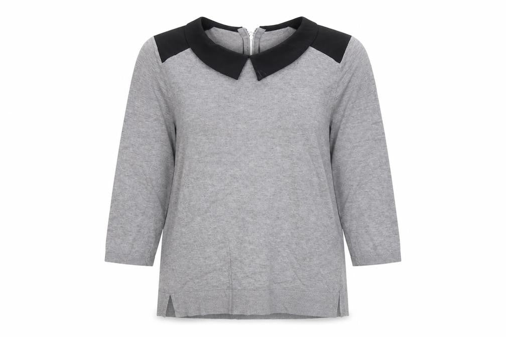 Womens UK Size 14 Papaya Grey Pullover Jumper