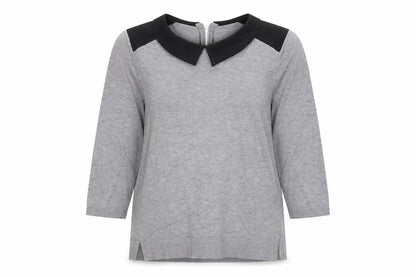 Womens UK Size 14 Papaya Grey Pullover Jumper