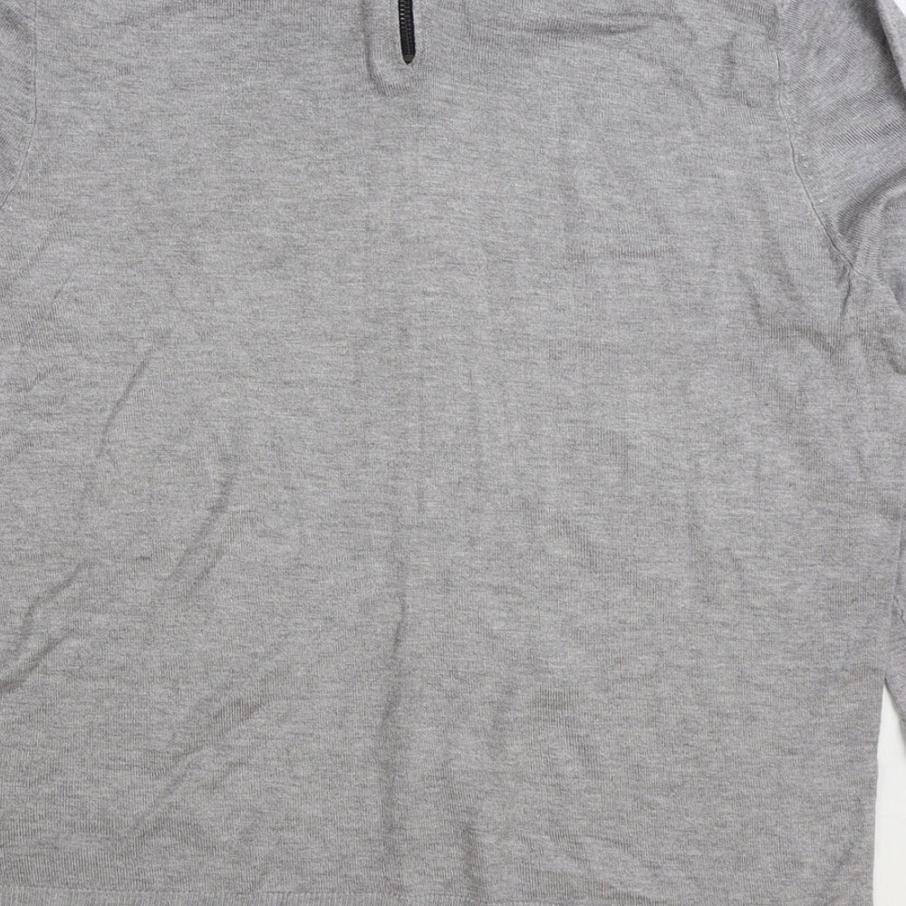 Womens UK Size 14 Papaya Grey Pullover Jumper
