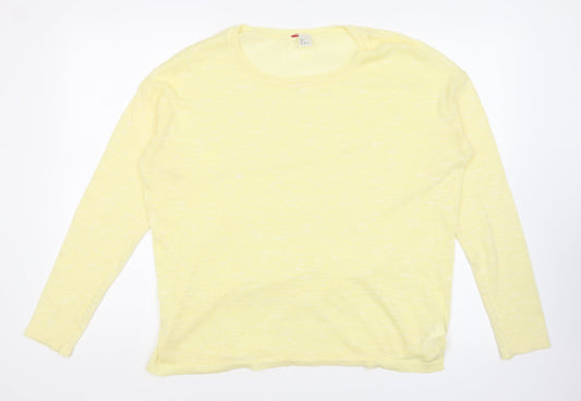 Womens UK Size L H&M Yellow Pullover Jumper