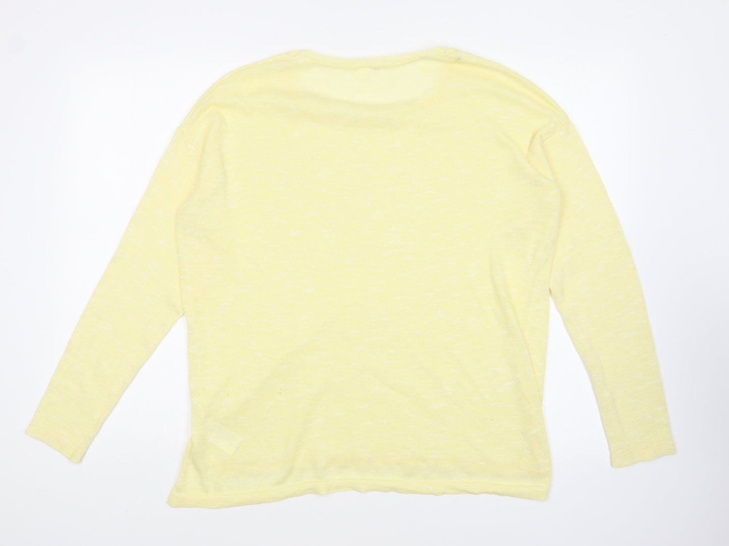 Womens UK Size L H&M Yellow Pullover Jumper