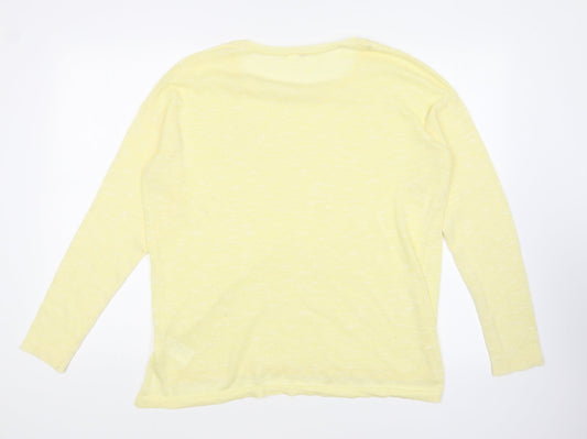 Womens UK Size L H&M Yellow Pullover Jumper