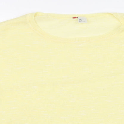 Womens UK Size L H&M Yellow Pullover Jumper