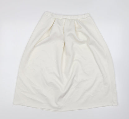 Womens UK Size 12 Preworn Pleated Jersey Skirt