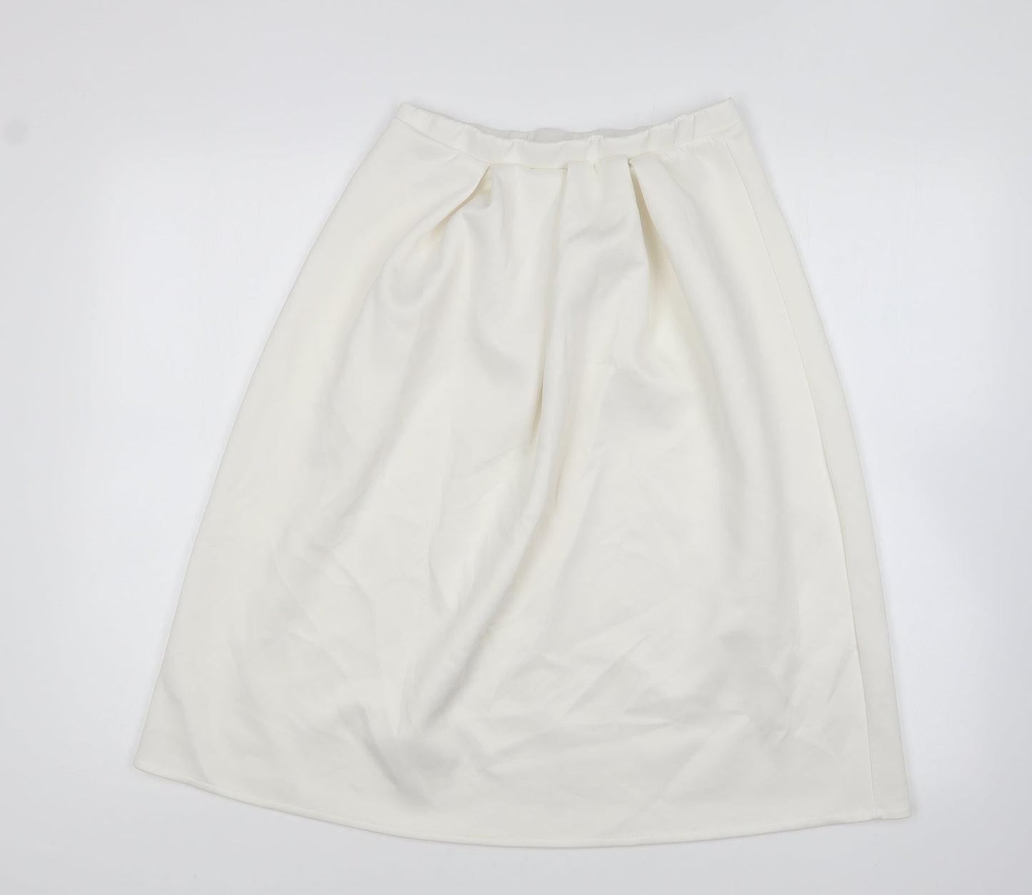 Womens UK Size 12 Preworn Pleated Jersey Skirt