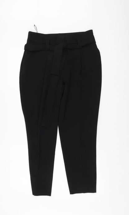 Womens UK Size 12 Dorothy Perkins Regular Fit Chino Black Trousers