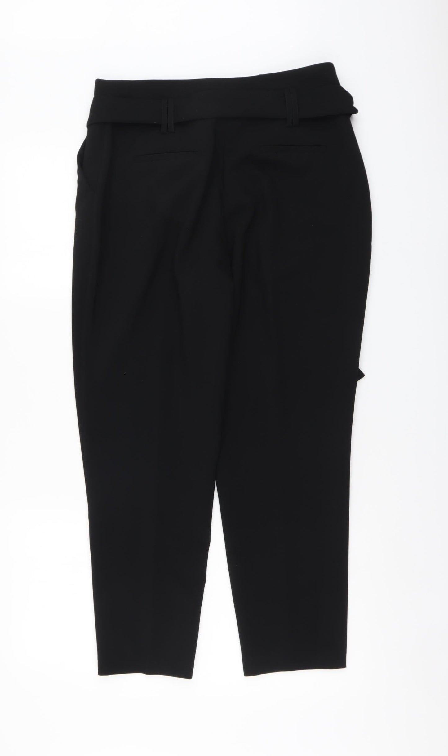 Womens UK Size 12 Dorothy Perkins Regular Fit Chino Black Trousers
