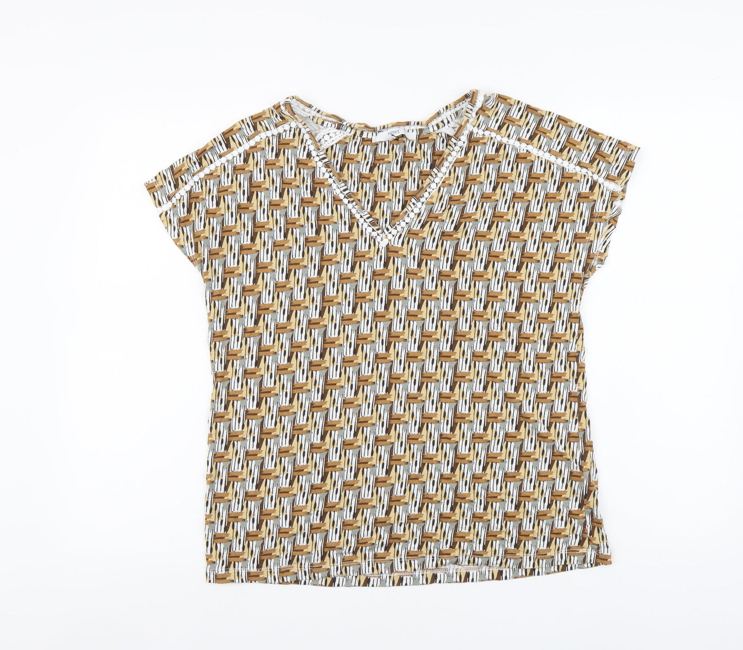 Womens UK Size 12 NEXT Brown Basic T-Shirt