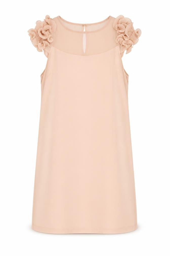 Oli Womens Pink Polyester A-Line Size 12 Round Neck Zip