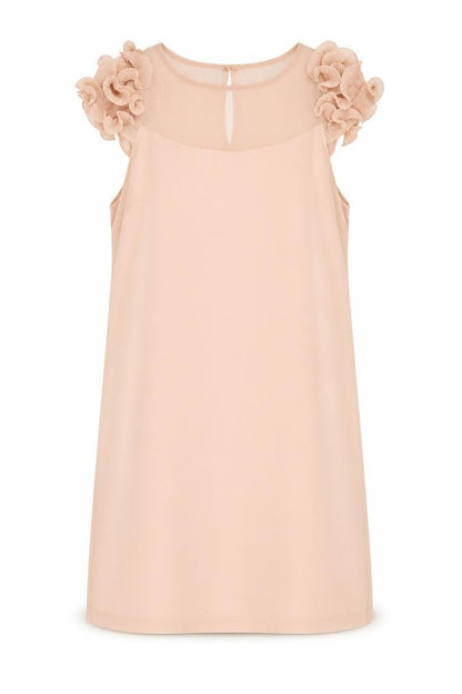 Oli Womens Pink Polyester A-Line Size 12 Round Neck Zip