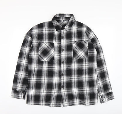 Mens UK Size S I SAW IT FIRST Black  Button-Up Long Sleeve Casual Shirt