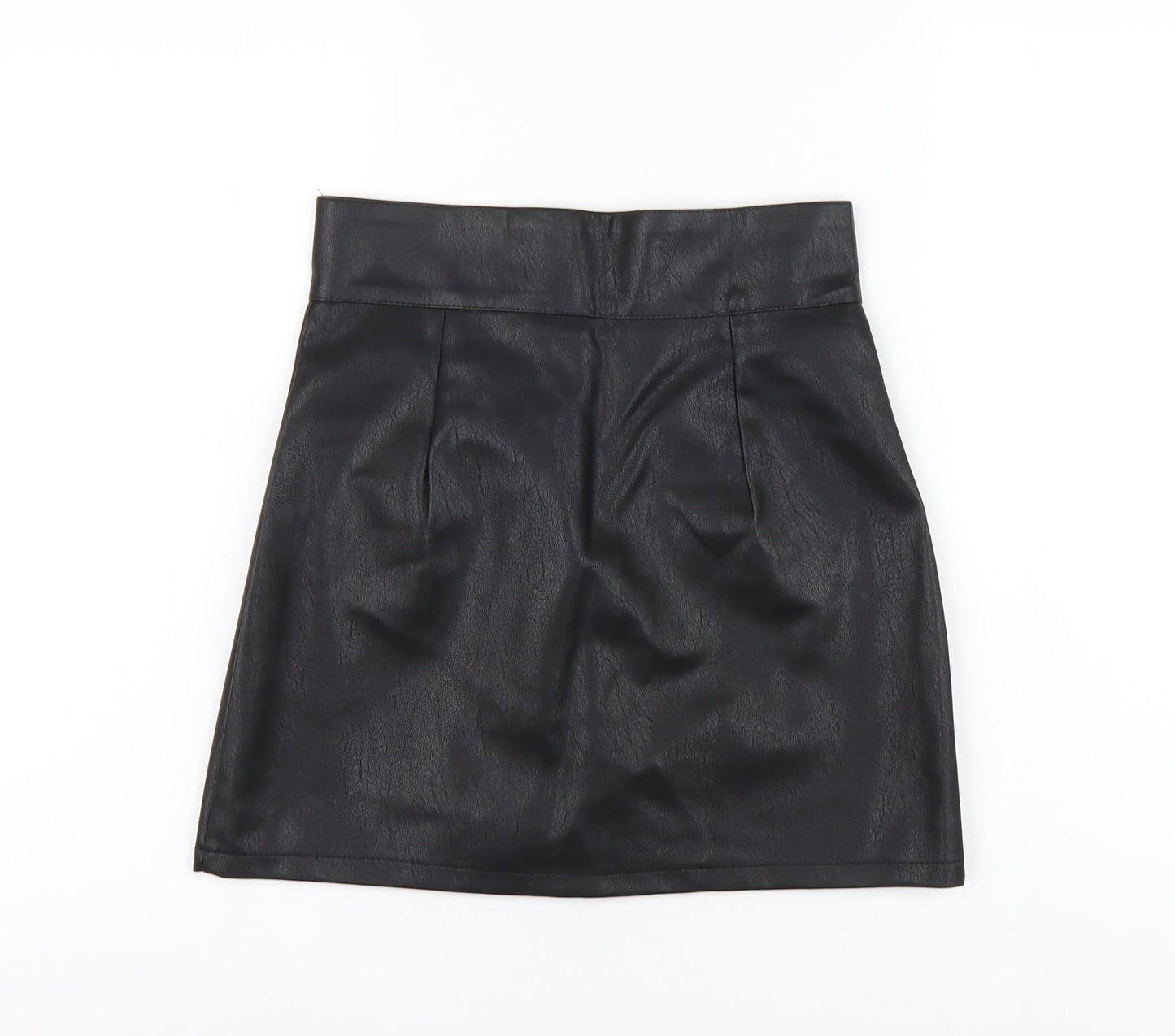 Womens UK Size M Preworn Mini Latex Skirt