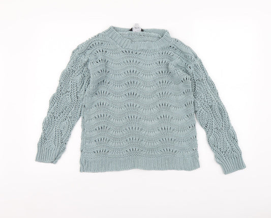 Womens UK Size S Dorothy Perkins Blue Pullover Jumper