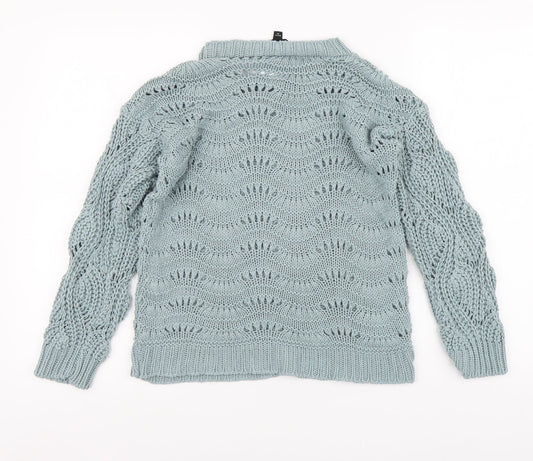 Womens UK Size S Dorothy Perkins Blue Pullover Jumper