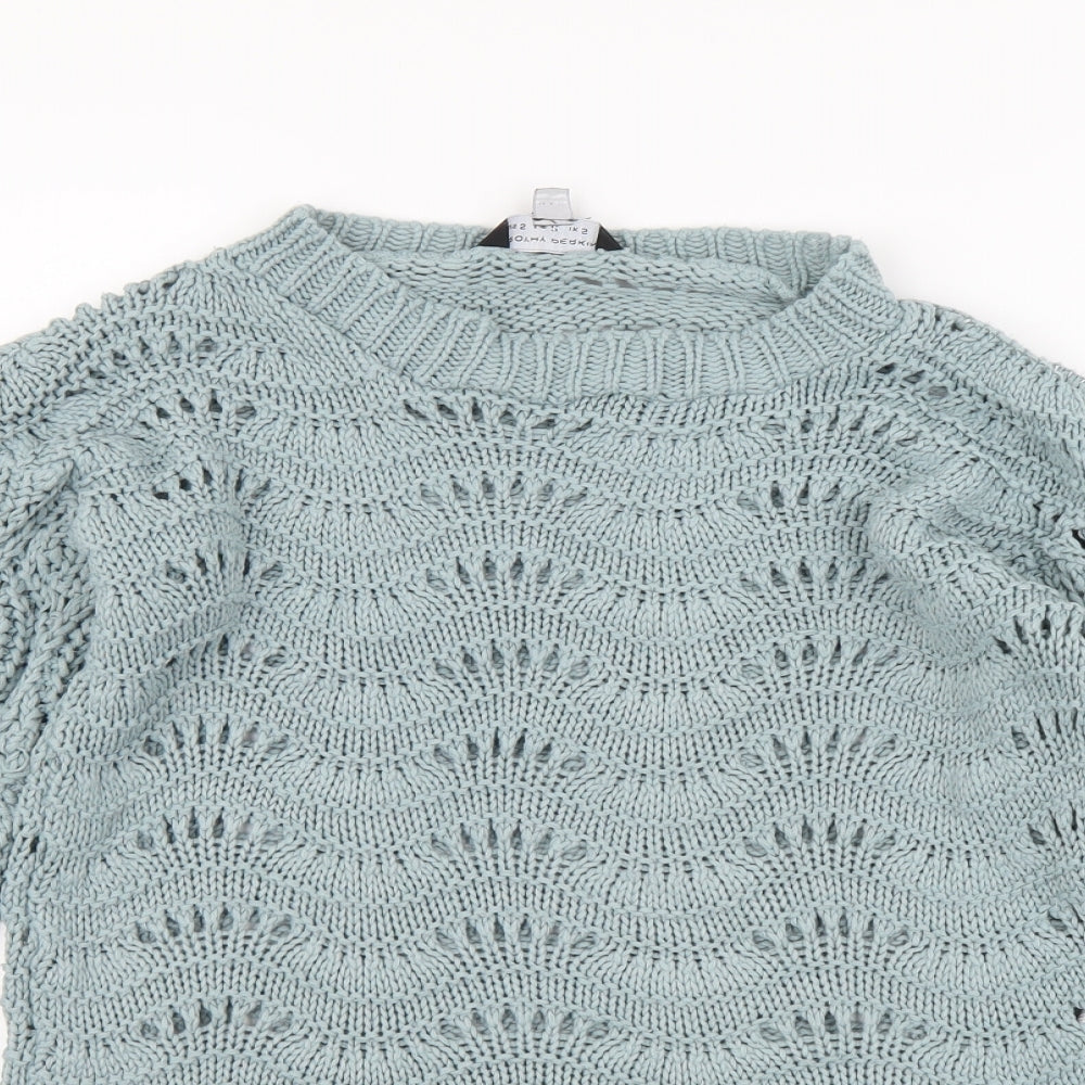 Womens UK Size S Dorothy Perkins Blue Pullover Jumper