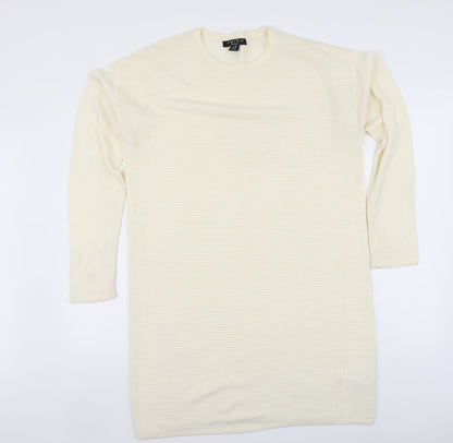 Womens UK Size M Amisu Ivory Tunic Jumper