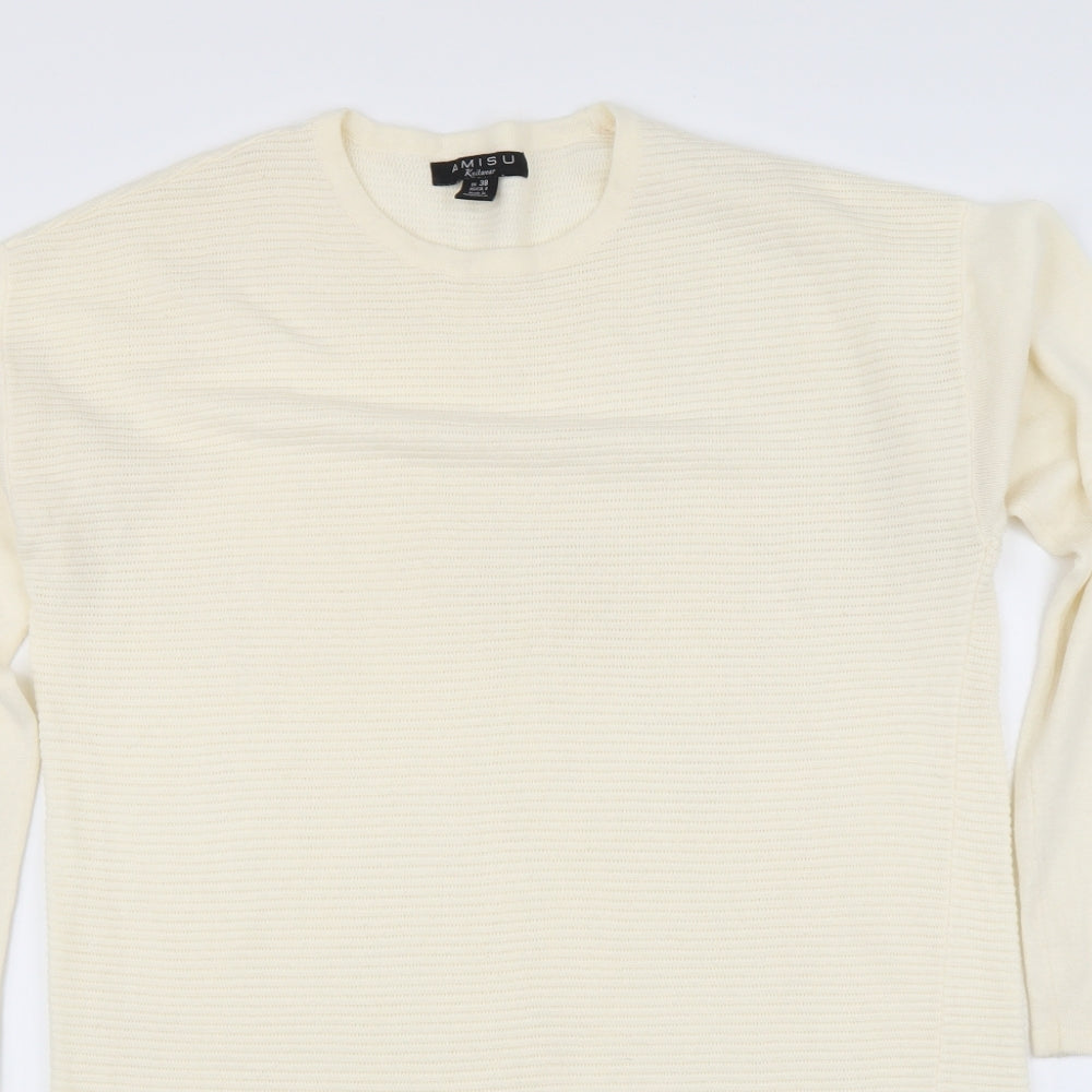 Womens UK Size M Amisu Ivory Tunic Jumper