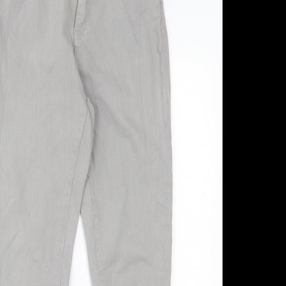 Dunnes Stores Womens Grey Cotton Skinny Jeans Size 12 L26 in Regular Button