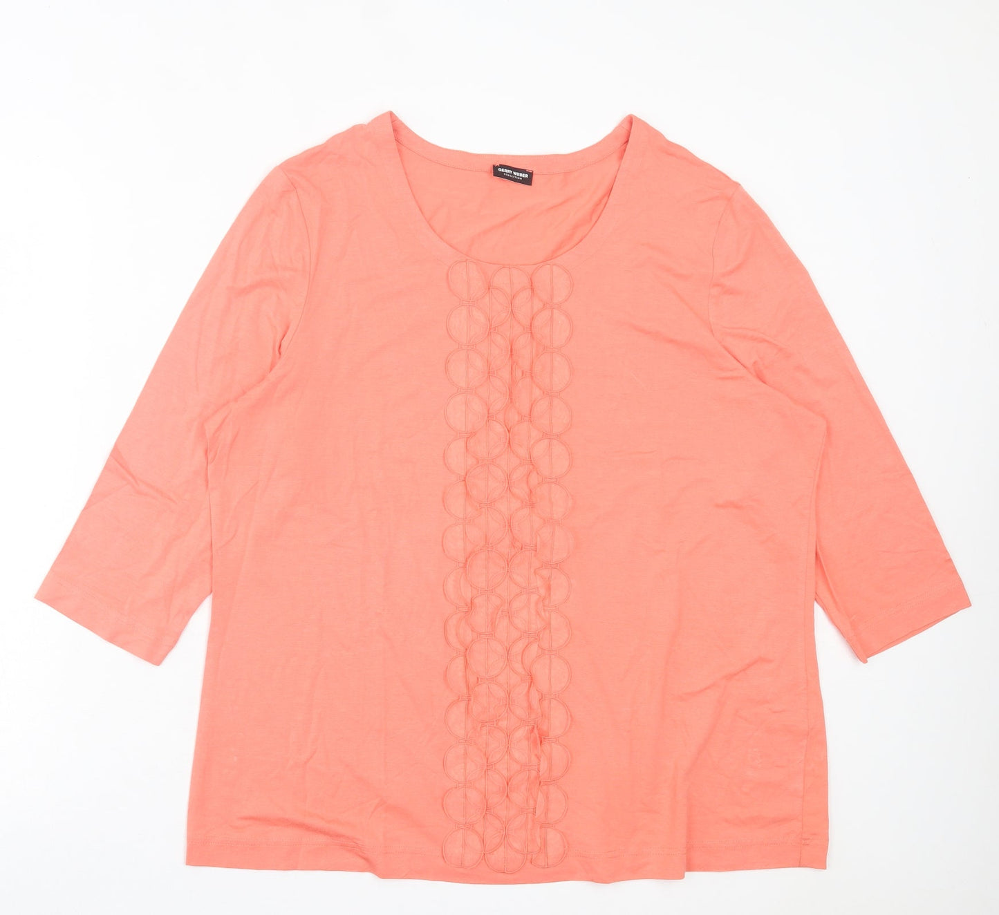 Womens UK Size 18 Gerry Weber Pink Basic T-Shirt