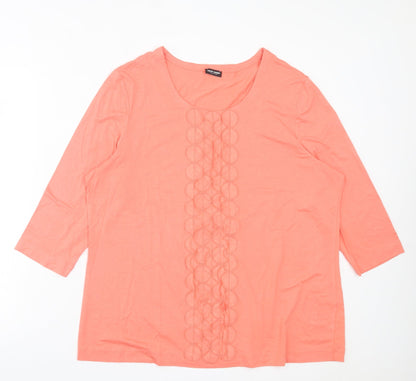 Womens UK Size 18 Gerry Weber Pink Basic T-Shirt