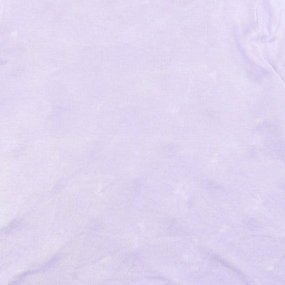 Womens UK Size L Bonmarch Purple Basic T-Shirt