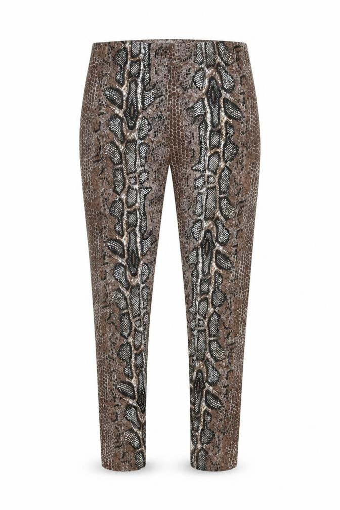 Womens UK Size 10 Papaya Regular Fit Capri Brown Trousers
