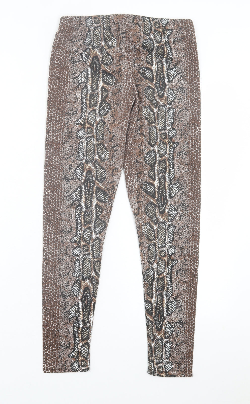 Womens UK Size 10 Papaya Regular Fit Capri Brown Trousers
