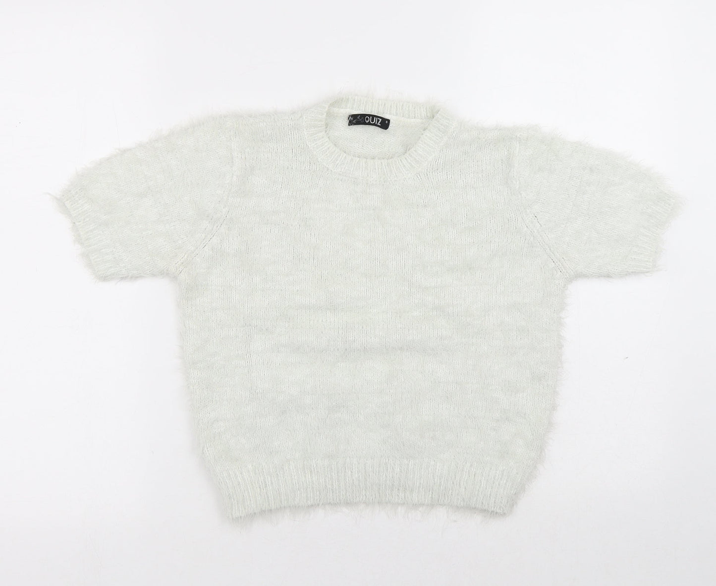 Womens UK Size S Quiz White Pullover Jumper