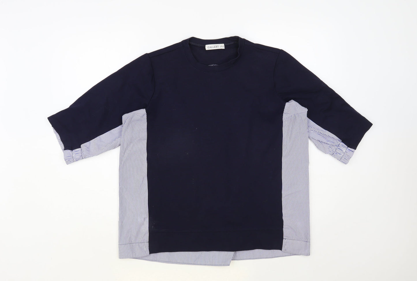 Womens UK Size M Gallery Blue Basic Blouse