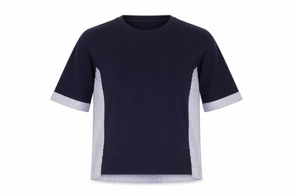 Womens UK Size M Gallery Blue Basic Blouse