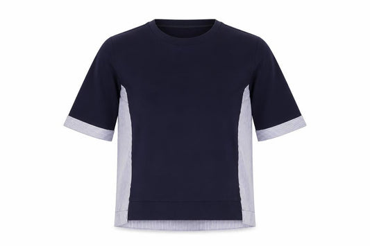 Womens UK Size M Gallery Blue Basic Blouse