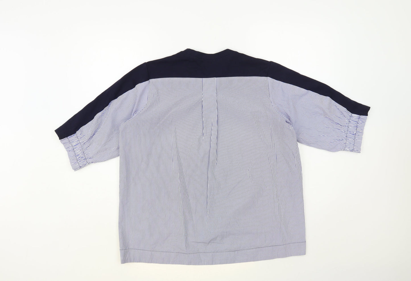 Womens UK Size M Gallery Blue Basic Blouse