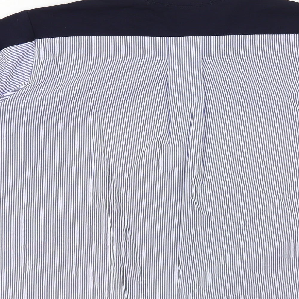 Womens UK Size M Gallery Blue Basic Blouse