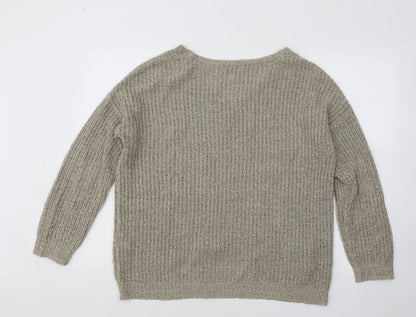 Womens UK Size L JDY Brown Pullover Jumper