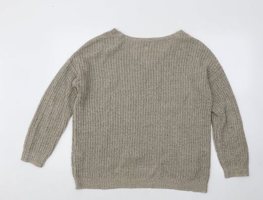 Womens UK Size L JDY Brown Pullover Jumper