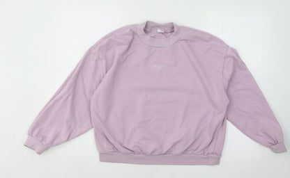 NEXT Girls Purple Cotton Pullover Sweatshirt Size 15 Years Pullover
