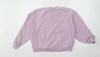 NEXT Girls Purple Cotton Pullover Sweatshirt Size 15 Years Pullover