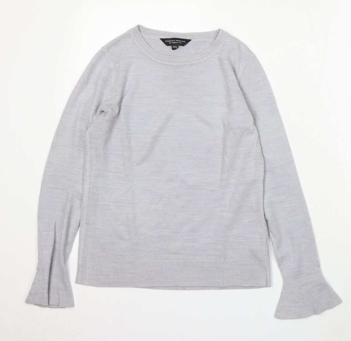 Womens UK Size 6 Dorothy Perkins Grey Pullover Jumper