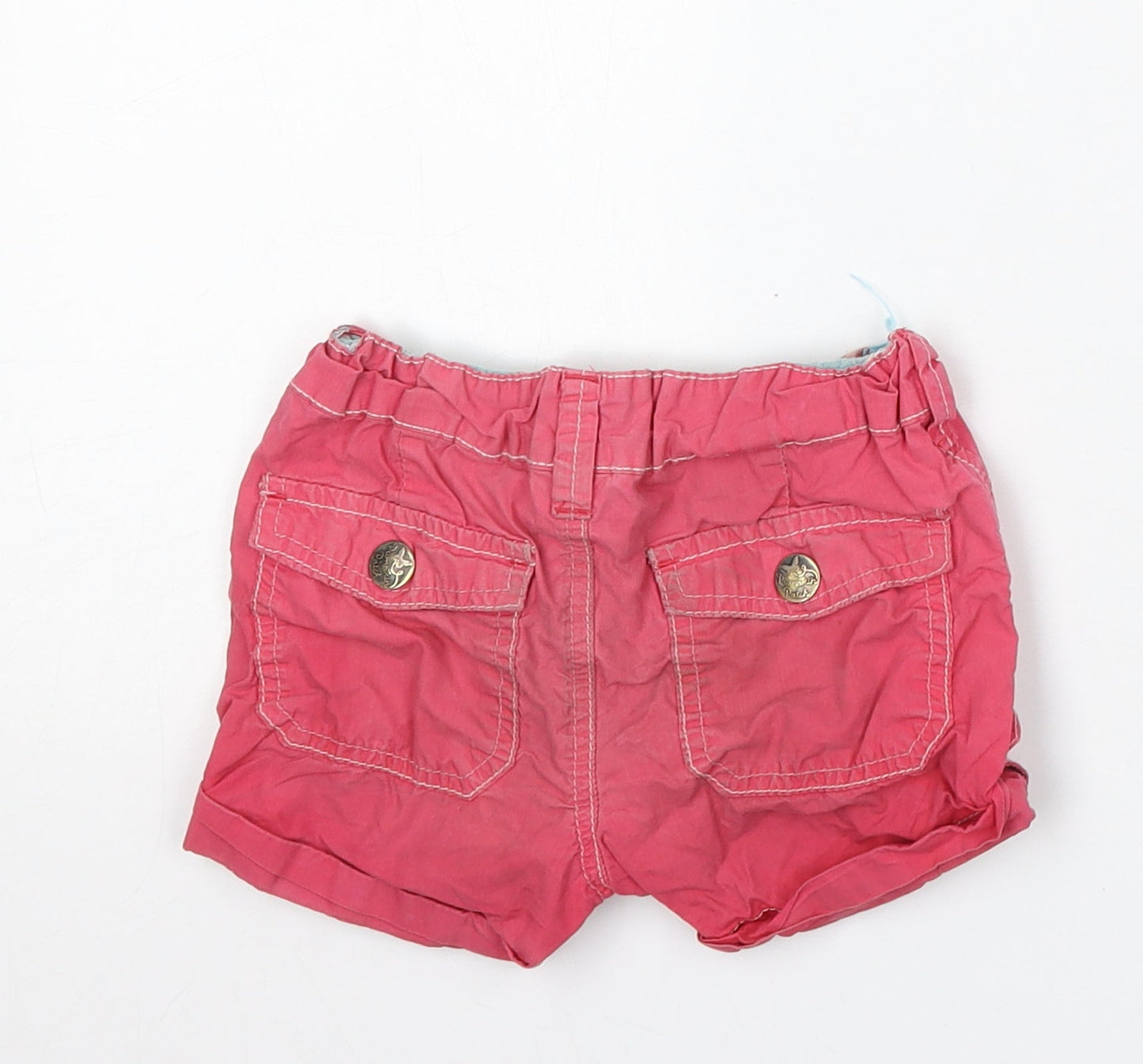 Pumpkin Patch Girls Pink Cotton Chino Shorts Size 3 Years Regular
