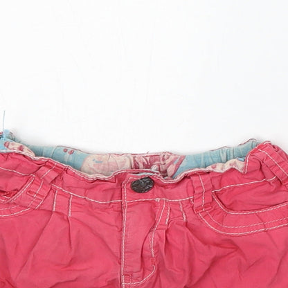 Pumpkin Patch Girls Pink Cotton Chino Shorts Size 3 Years Regular