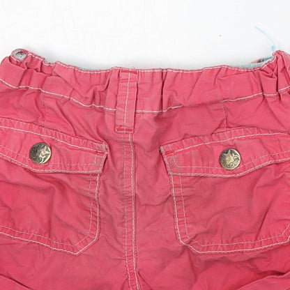 Pumpkin Patch Girls Pink Cotton Chino Shorts Size 3 Years Regular