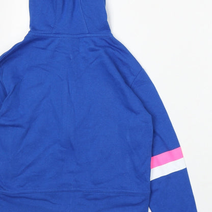 ELLE Boys Blue Cotton Full Zip Hoodie Size 10-11 Years Zip