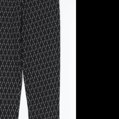 Womens UK Size 10 Papaya Regular Fit  Black Trousers