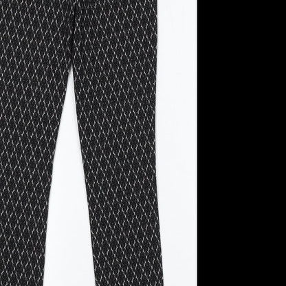 Womens UK Size 10 Papaya Regular Fit  Black Trousers