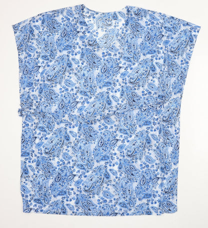 Womens UK Size M H&M Blue Basic Blouse