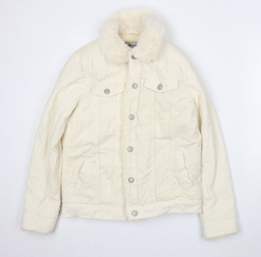 Womens UK Size 8 Denim & Co. Ivory Jacket