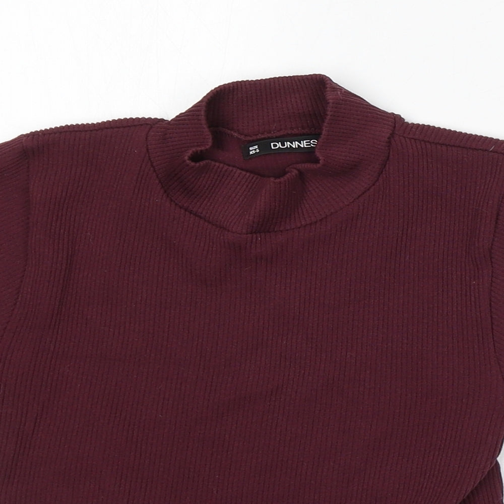 Womens UK Size XS Dunnes Stores Purple Pullover Jumper