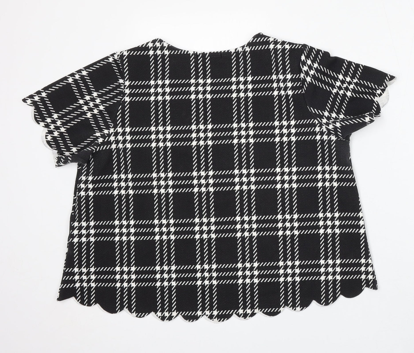 Womens UK Size 12 Cameo Rose Black Pullover Jumper