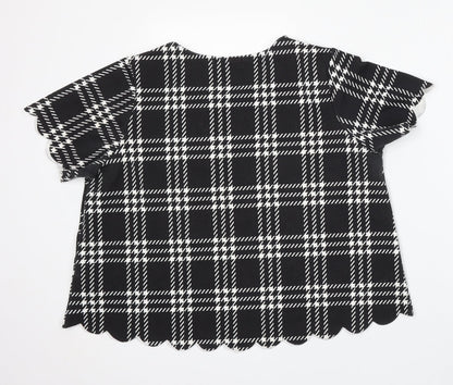 Womens UK Size 12 Cameo Rose Black Pullover Jumper